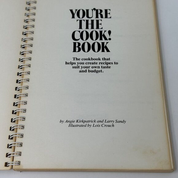Youre the Cook Book 1978 Henco Spiral Bound Vintage Cookbook Budget Recipes - Picture 2 of 12